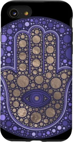 Vista 17 de Funda para iPhone 11 Purple Evil Eye and Hamsa Hand