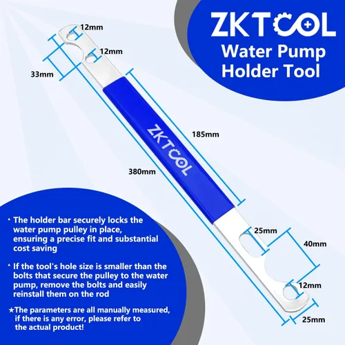 Vista 3 de ZKTOOL Juego de llaves para acoplamiento de ventilación, llave de herramienta de ventilador de embrague de 32mm y 36mm, herramienta de remoción