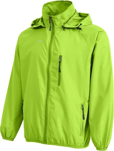 Vista 2 de Spmor - Chaqueta impermeable ligera para hombre, plegable, cortavientos, abrigo para correr