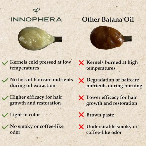 Vista 3 de Aceite de batana para el crecimiento del cabello, prensado en frío sin olor ahumado, 100% puro y natural de Honduras, nutre, hidrata y restaura