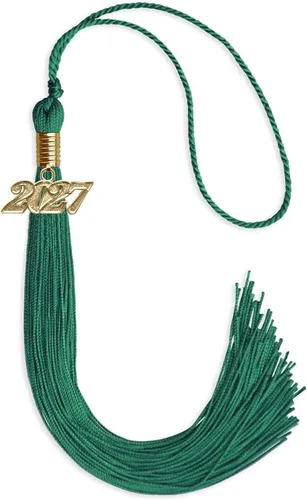 Vista 134 de Endea Graduation - Borla de un solo color con fecha dorada (Oro Antiguo, 2020)