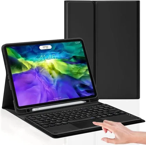 Vista 16 de Galaxy Tab S6 Lite 2024/2022/2020 Funda con teclado con panel Negro