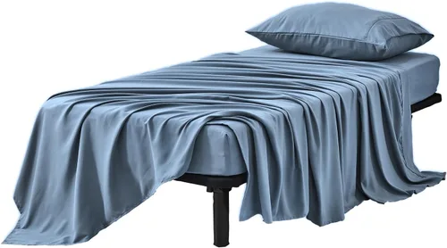 Vista 8 de Kingnex Sábanas de sofá cama individual para sofá cama extraíble de 36 x 72 pulgadas, microfibra suave de doble cepillado 1800, 3 piezas incluyen 1