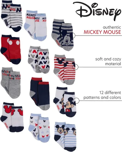 Vista 2 de Disney Baby Boys' Crew Socks