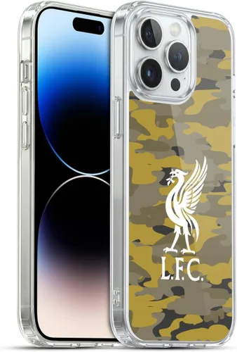 Vista 115 de Head Case Designs Funda de gel con licencia oficial del Liverpool Football Club Away Colourways Crest Camou [protección de grado militar] compatible