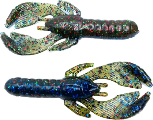 Vista 15 de Phat Pak Baits - Beasty Bug Jr Ned Rig Craw Finesse Bass Señuelo de pesca de plástico suave 20ct 2.8" Bicho Bama