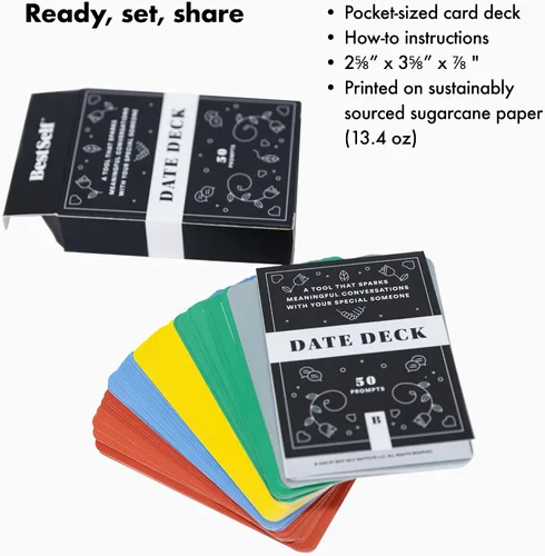 Vista 7 de BestSelf Deeper Talk Date Deck Bundle - Tarjetas de conversación de fecha y rompehielos