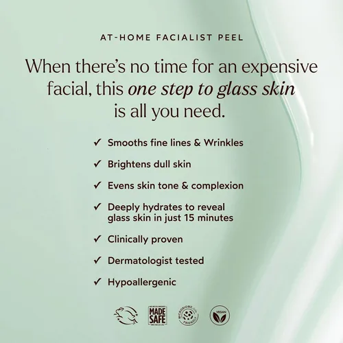 Vista 3 de True Botanicals At-Home - Mascarilla facial facial facial Tratamiento exfoliante natural para piel suave, radiante e hidratada