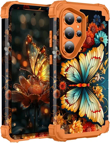 Vista 30 de Hocase Funda para Galaxy S20 FE 5G, Protección resistente a prueba de golpes, goma de silicona suave + parachoques de plástico duro, funda