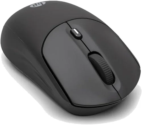 Vista 2 de HP Ratón inalámbrico silencioso 400, Bluetooth dual y 2.4 GHz, silicona suave, clics silenciosos, rueda Microsoft, batería de 24 meses, 6000 DPI