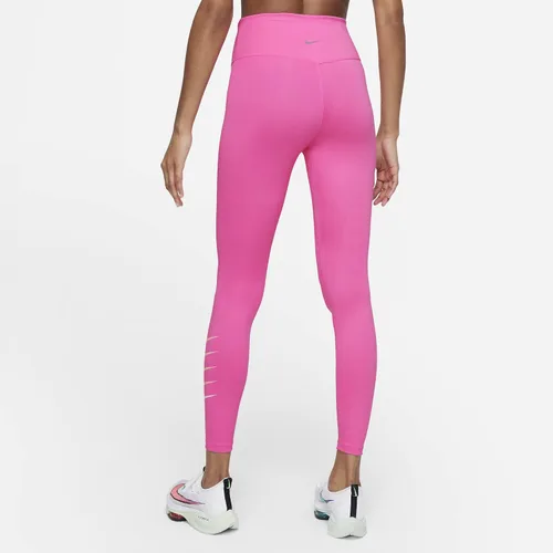 Vista 2 de Nike Swoosh Run - Leggings para correr de tiro medio 78 para mujer