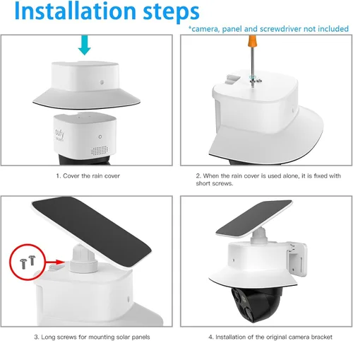Vista 7 de Parasol para eufy SoloCam S340 V1
