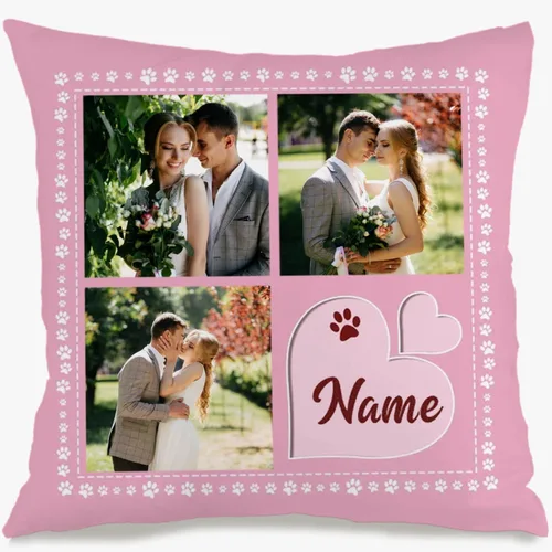 Vista 11 de Custom Single Image Pillow Case with Personalized Text Designed for Home Decoration and offering Gift Charm for Family Celebrations or Holidays