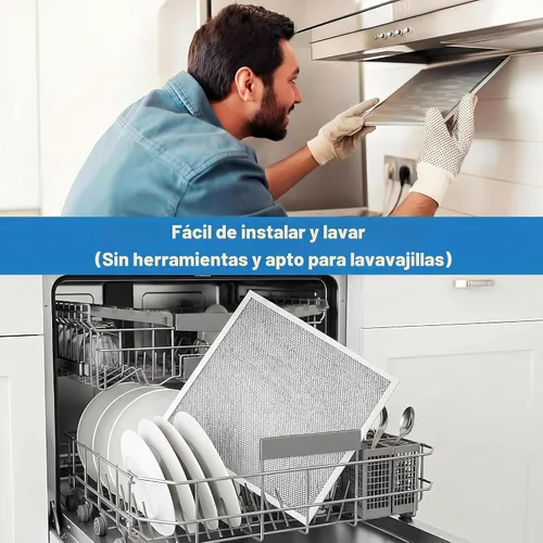 Vista 6 de Filtro de campana extractora BPS1FA30 mejorado de 11-3/4 x 14-1/4 pulgadas, ajuste exacto para campanas Broan QS1, WS1, QS2 y Nutone de 30 pulgadas