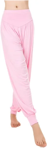 Vista 11 de Pantalones de algodón para mujer, elásticos, suaves, para yoga, deportes