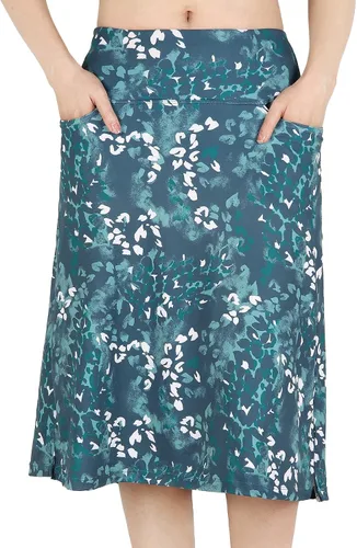 Vista 2 de Falda pantalón para mujer, modesta hasta la rodilla, atlética, midi, activa, para correr