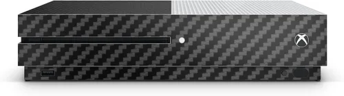 Vista 3 de GNG Carbon Black Console Skin Decal Sticker Compatible with Xbox One S + 2 Controller Skins
