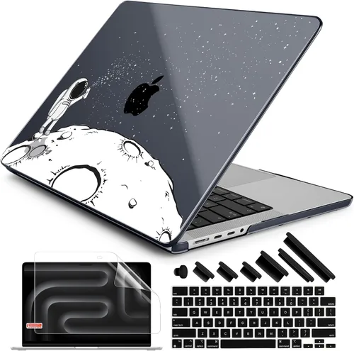 Vista 10 de DONGKE Funda para M5 MacBook Pro de 14 pulgadas 2025 2024-2021 M4 M3 M2 M1, cubierta de carcasa dura de plástico compatible con A3434 A3112 A3401