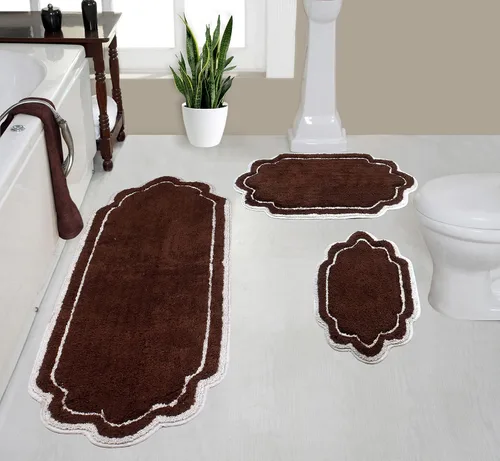 Vista 30 de Home Weavers - Tapete de baño 100% algodón copetudo, supersuave y absorbente, lavable a máquina y apto para secadora lino