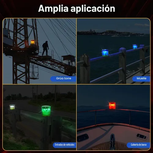 Vista 6 de Aolyty Luz de Advertencia Estroboscópica Solar, Base Magnética Fuerte, Intermitente, Superbrillante, 360 Grados, Encendida Automáticamente Rojo