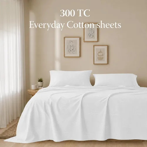 Vista 276 de Threadmill Juego de sábanas de algodón Twin Sábanas 100% algodón para cama tamaño Twin Juego de sábanas de satén jacquard damasco con bolsillo