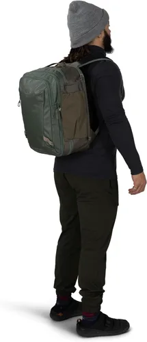 Vista 15 de Osprey Transporter 26+6 Travel Pack, Blue OS Llama azul