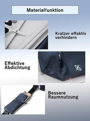 Vista 7 de FSD. WG Satchel Messenger Bag for Men Canvas,Business Travel Bag Bookbag Shoulder Bag with Upgraded Feature