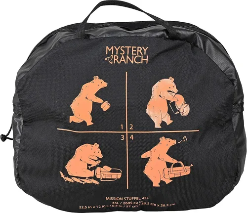 Vista 5 de MYSTERY RANCH Mission Stuffel - Bolsa de viaje convertible para un fácil uso de viaje, Negro