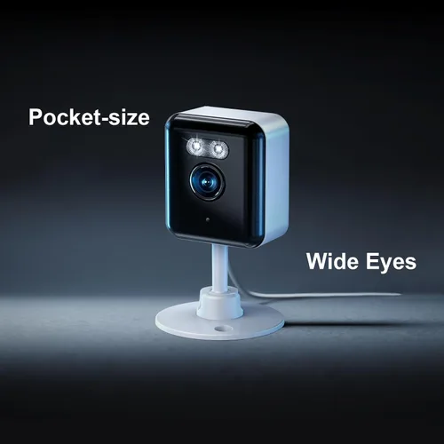 Vista 5 de 4 cámaras de vigilancia inteligentes de 2MP Wi-Fi 6, cámaras interiores con audio y video, cámara de seguridad para el hogar con funciones