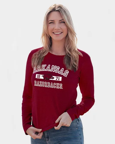 Vista 19 de Blue 84 NCAA - Camiseta de manga larga con licencia oficial de la NCAA para mujer, color del equipo atlético