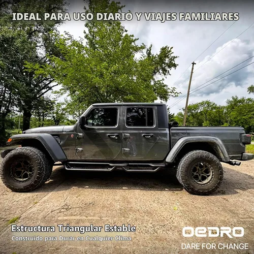 Vista 8 de OEDRO Estribos compatibles con Jeep Gladiator JT de 4 puertas 2020-2026