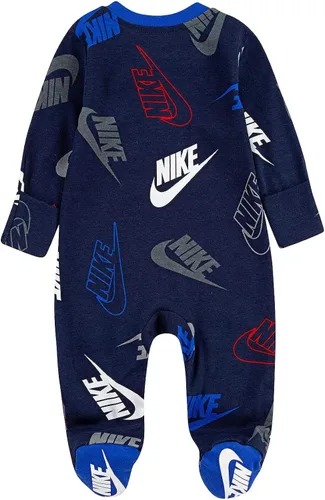 Vista 2 de Nike Mameluco con cremallera completa para dormir y jugar con logotipo de bebé niño