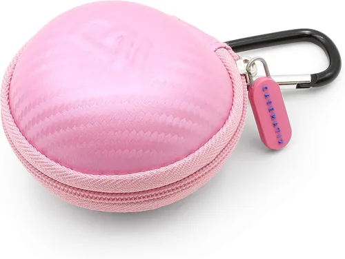 Vista 5 de Casematix Funda de transporte rosa compatible con Tamagotchi On Virtual Interactive Pet Game, incluye solo funda compacta