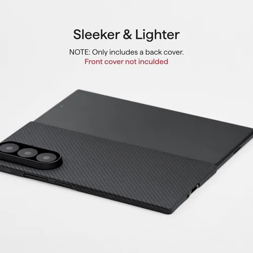 Vista 3 de pitaka Funda para Z fold 7, compatible con MagSafe, funda delgada y ligera para Galaxy Z Fold 7 con sensación táctil sin funda, hecha de fibra