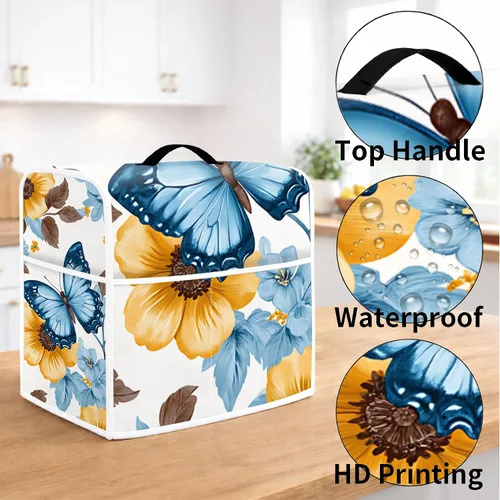 Vista 4 de Funda protectora para máquina de granizado, impermeable y a prueba de polvo, antiestática, protector universal para licuadora de bebidas congeladas