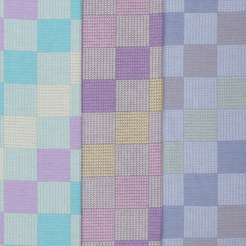 Vista 3 de Mook Fabrics Franela PRT Plaid 0921, corte gris por yarda