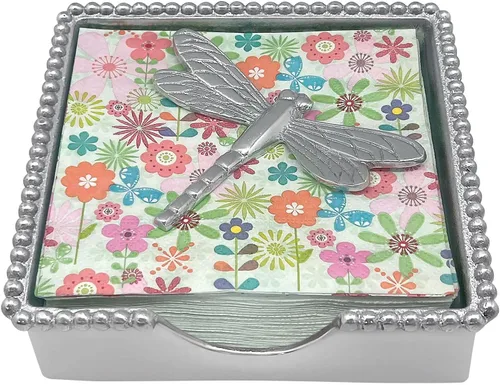 Vista 7 de Mariposa Juego de servilletas de bambú de piña tropical plata brillante regalos Servilleteros y juegos de pesas Aluminio SANDCAST