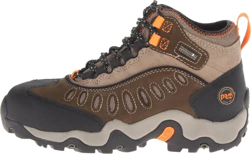 Vista 7 de Timberland PRO Mudslinger Mid - Tenis de moda impermeables con cordones para hombre, marrón (Brown Nubuck), 7.5