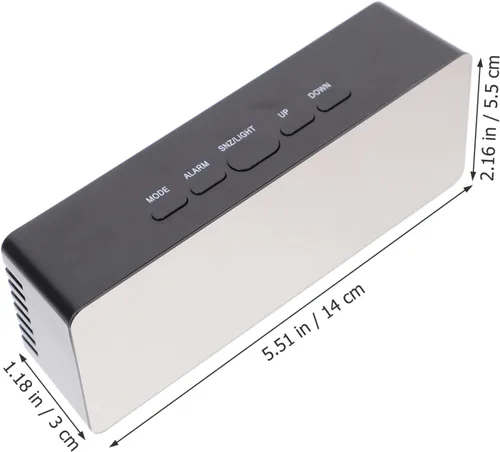 Vista 3 de Garneck Reloj despertador digital silencioso reloj despertador digital con pantalla LED, reloj de escritorio para el hogar, oficina, dormitorio