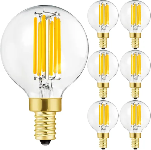 Vista 12 de Leools Bombilla LED E12 Regulable de 2W Equivalente a Bombilla de Luz de 25 Vatios Blanco Suave T6 T25 Bombilla Candelabro E12 de 25 Vatios