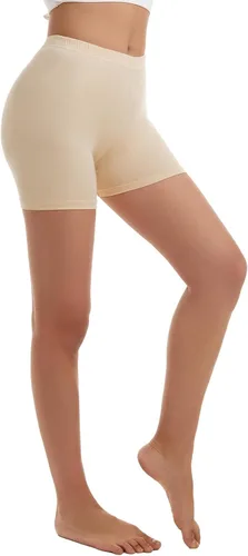 Vista 5 de Vinconie Pantalones cortos para mujer, leggings cortos debajo de los vestidos, ajustados debajo de los pantalones cortos