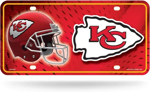 Vista 11 de Rico Industries Placa de matrícula de metal unisex para adultos de la NFL