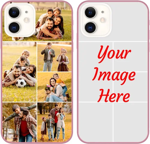 Vista 19 de Funda de teléfono con foto personalizada para iPhone 12, imagen/texto personalizado, funda negra suave delgada, regalo único de nicho para parejas