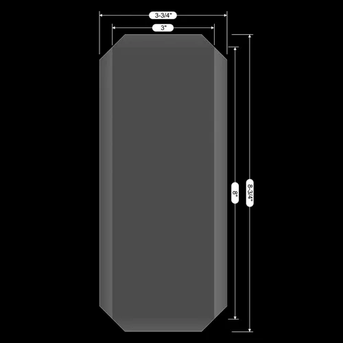 Vista 2 de Paquete de 10 fundas planas para coctelera para hacer tarjetas, 3 x 8 pulgadas, cubiertas planas delgadas para coctelera de plástico transparente