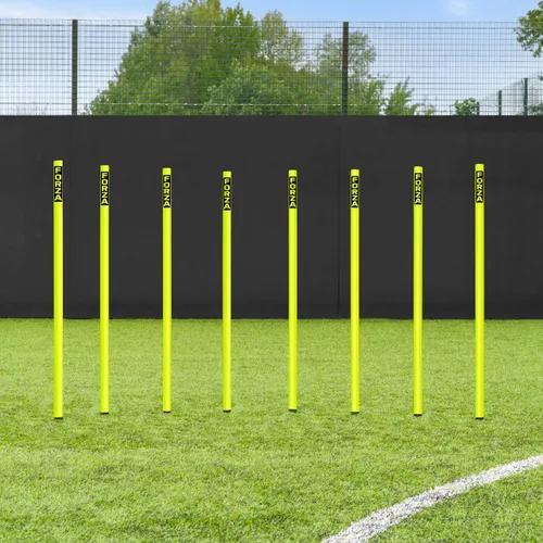 Vista 28 de FORZA Slalom - Bastones de agilidad Mejora la resistencia, la velocidad y el juego de pies Opciones de color, tamaño y base de goma disponibles