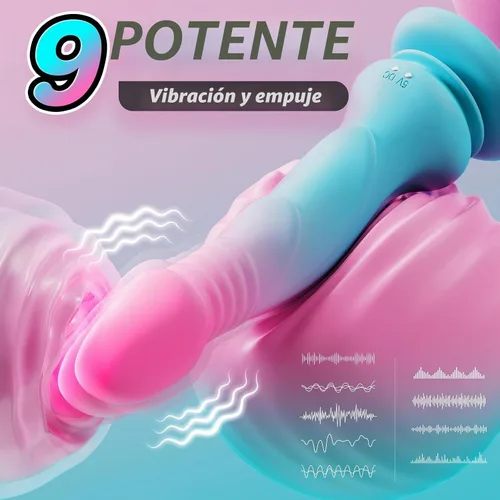 Vista 3 de Adults Sex Toys Realistic Thrusting & Vibrating Dildo Vibrator for Women