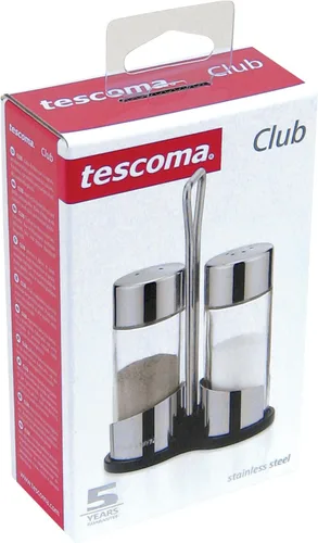 Vista 2 de Tescoma Salero y pimentero, juego de dos, de vidrio, con soporte