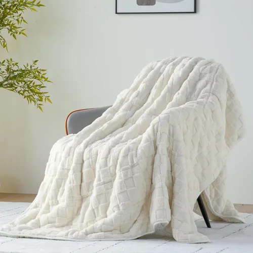 Vista 16 de Uttermara Manta pesada para adultos, manta pesada tamaño Queen con forro polar reversible de terciopelo suave y brillante y acogedor sherpa cálido