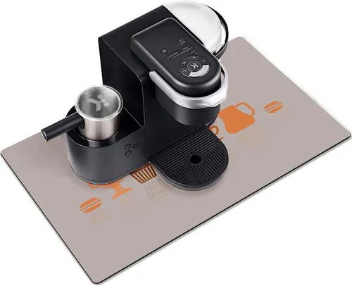 Vista 12 de Alfombrilla Divertida para Cafetera - Bandeja Espresso para Barra de Café Bajo Alfombrilla para Cafetera, Alfombrilla para Cafetera para Encimera