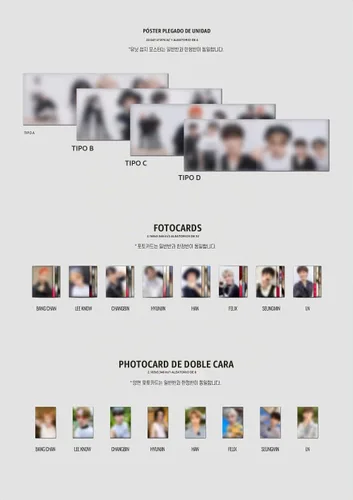 Vista 6 de JYP Ent. Stray Kids - NOEASY (Versión normal) (Vol.2) Álbum + Juego de tarjetas ilustradas adicionales (Versión B) (JYPK1271)